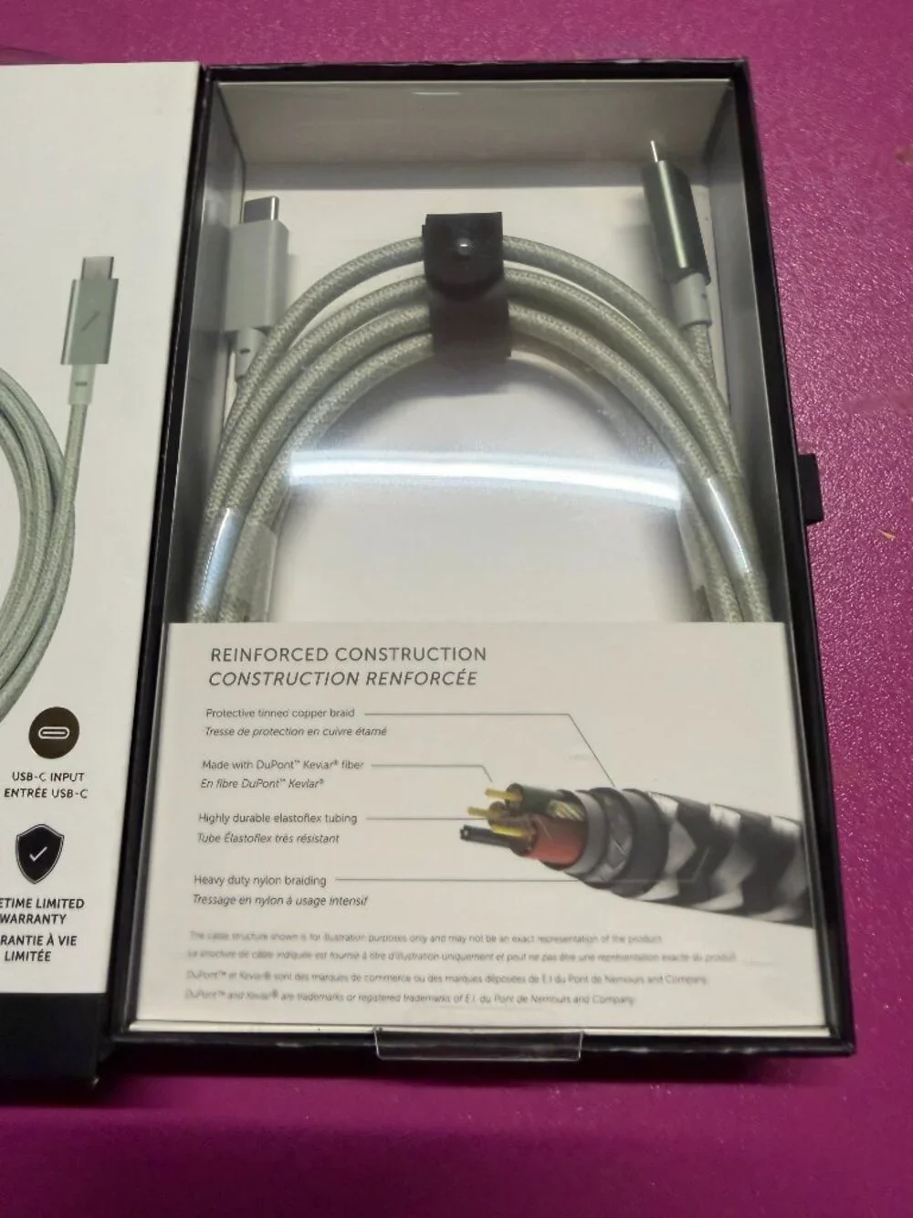 Native Union Belt Cable Pro (8 ft / 2.4 m USB-C to USB-C Cable) Sage